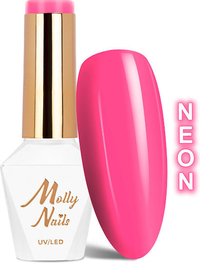 Molly Lac Semi-Permanent Nail Polish Candy Pink 8gr 1pcs