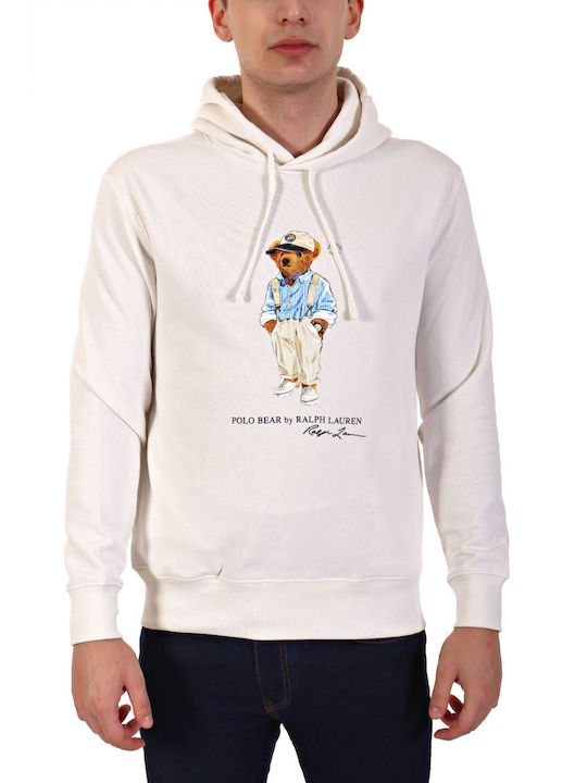 Ralph Lauren Men's Sweatshirt with Hood white