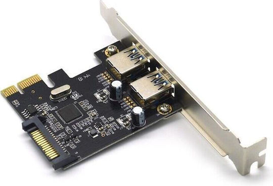 Pci-e Express 2x Usb C 3.0 Expansion Card Sata 15pin 5gbps Internal Pci Type-c Nec201 Oem