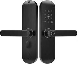 MOES Electronic Lock WDL-ZX-202-EN in color Black with Connectivity Wi-Fi