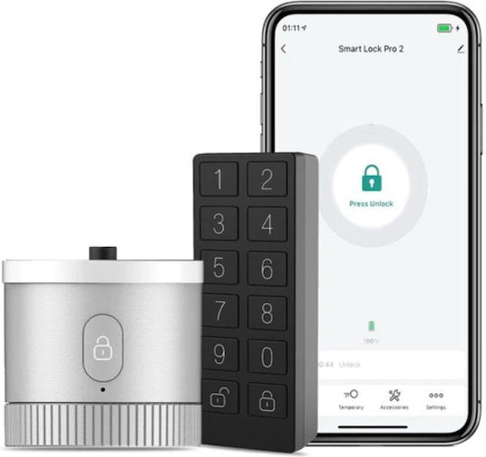 Moes Смарт ключалка Wifi Bluetooth Банково ниво Aes128 битово Tls криптиране Клавиатурна ключалка Отключване с ПИН ключ Приложение Bdl-bg-r2-eu-sr-ms+bdl-bg-r2-kit
