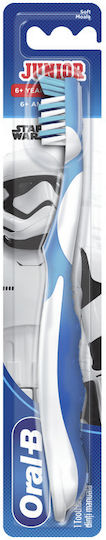 Oral-B Junior Star Wars Παιδική Οδοντόβουρτσα για 6+ Χρονών Star Wars Μπλε / Λευκό