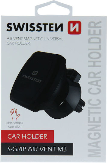 Swissten Suport Auto pentru Telefon & Tabletă cu magnet și Încărcare Wireless Neagră