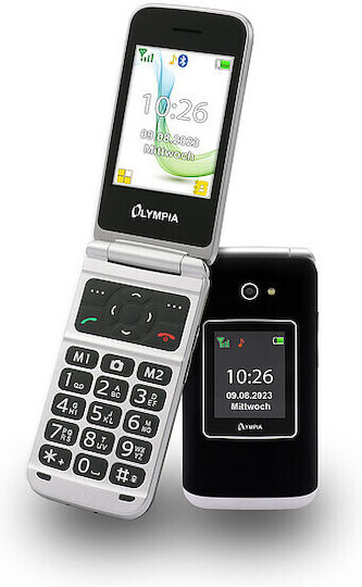 Olympia Vitus Dual-SIM Handy mit Großen Tasten (Englisch) Schwarz