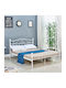 Yorick Double Metal Bed White for Mattress 140x190cm