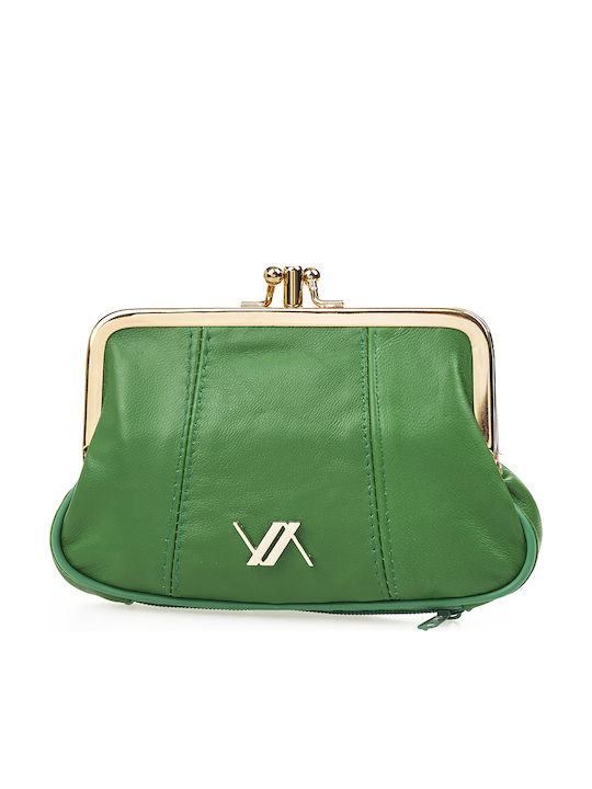 Verde Small Leather Women's Wallet Coins Green
