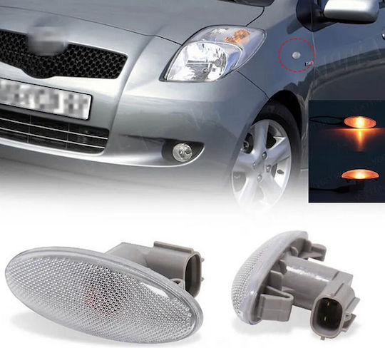 Carro 238204 Φλας Φτερού Λευκό Toyota Yaris 05-11 Toyota Rav 4 2006-2009 81730-0d032 1 Τεμάχιο