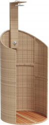 vidaXL Pool-Dusche aus Naturholz 241,5x100x100cm Rosa