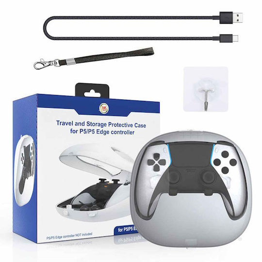 Jys P5169 Fabric PS5 Controller Carrying Case White