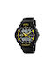 Skmei Analog/Digital Watch Battery with Rubber Strap Yellow