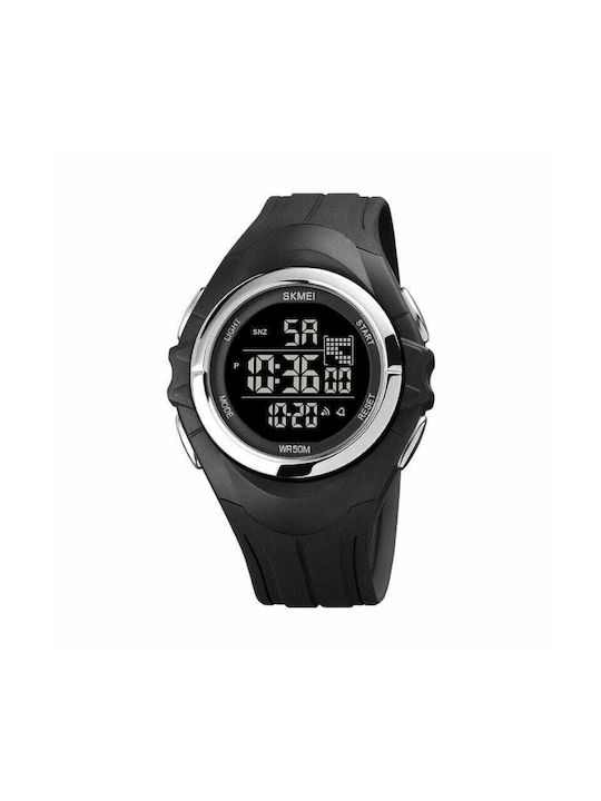 Skmei 1790 Digital Watch Chronograph Battery with Black Rubber Strap