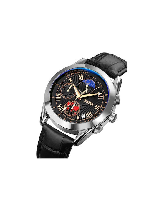 Skmei Uhr Batterie mit Lederarmband