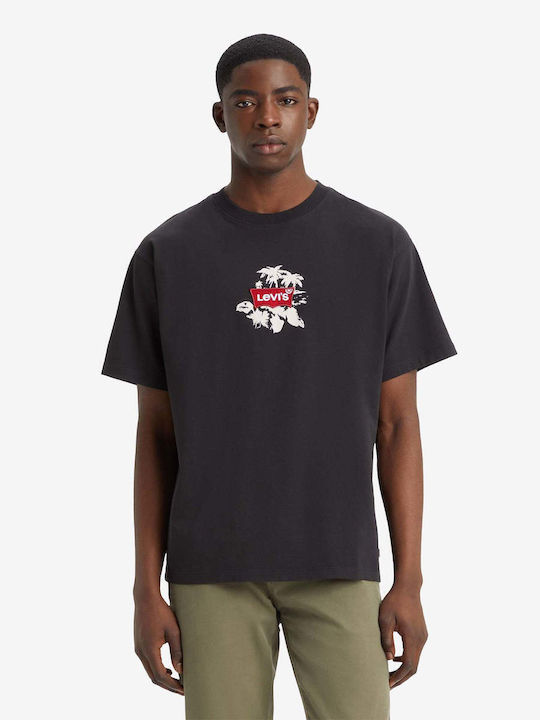 Levi's Ανδρικό T-shirt Κοντομάνικο Μαυρο