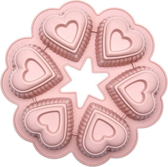 Spring Silicone Chocolates 6 Cups Baking Pan 25x25cm