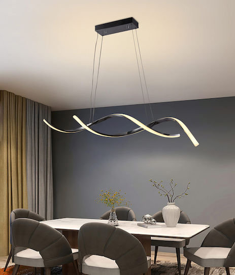 Lightex Κρεμαστό Φωτιστικό Ασημί LED