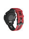 20mm Huawei Watch Gt2e 42mm Samsung Galaxy Watch Active 2 Silicone Watch Strap Red + Black