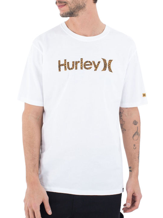 Hurley T-shirt Bărbătesc cu Mânecă Scurtă 100/white