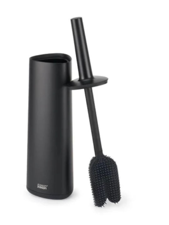 Joseph Joseph Flex Metallic Toilet Brush Black