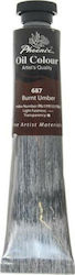 Phoenix Arts Oil Colour Paint 687 Burnt Umber 50ml