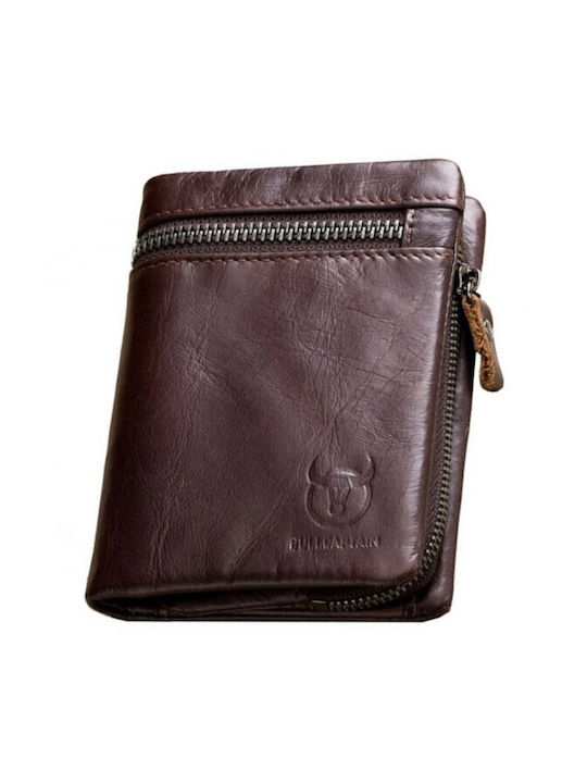 Bull Captain Qb-03 Men's Leather Wallet Brown