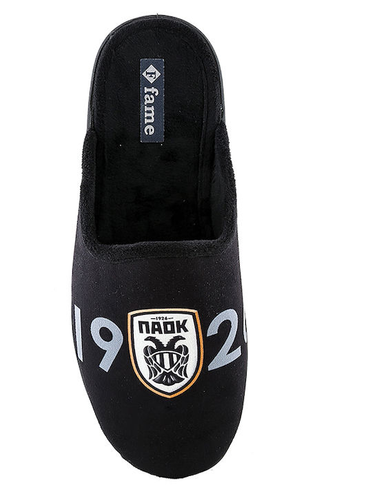 FAME Kids Slippers Black PAOK FC