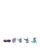 Σετ Καρφιτσων Crocs Jibbitz Stitch Tropical Μπλέ 10012-920