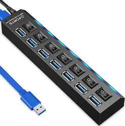 USB Hub 7 Θυρών (USB-A) E648