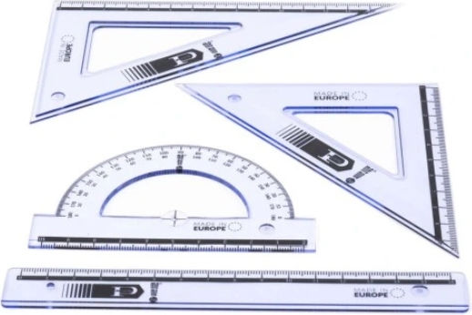 Pratel Set von 4 geometrischen Instrumenten