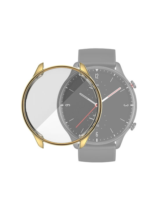Husă de protecție cu acoperire electroplacată pentru Amazfit Gtr 2 Tpu Aur Husă de protecție cu acoperire electroplacată pentru Amazfit Gtr 2 Tpu Aur