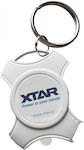 XTAR Rechargeable Keychain Flashlight LED with Maximum Brightness 5lm White