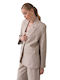Mind Matter Philippa Γυναικείο Σακάκι Beige