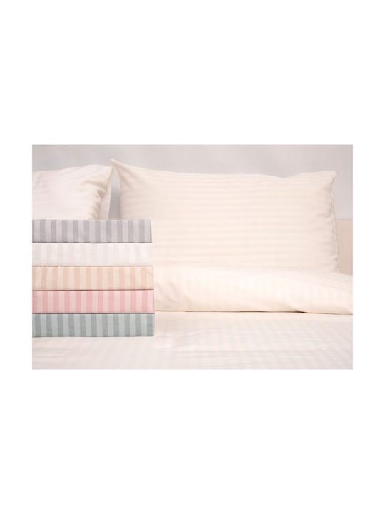 Viopros Set Pillowcases with Envelope Cover Gray 50x70cm