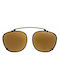 Women's Sunglasses with Black Metal Frame and Gold Mirror Lens