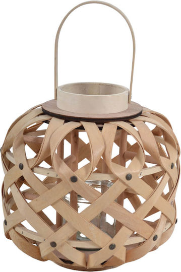 Ankor Laterne Hölzernes Beige 30x30x29.5cm 1Stück