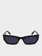 Liu Jo Women's Sunglasses with Black Plastic Frame and Black Lens