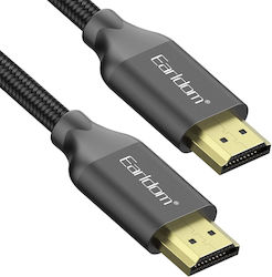 Earldom 18385 HDMI 1.4 Braided HDMI male - HDMI male 3m Μαύρο Earldom 18385 HDMI 1.4 Braided HDMI male - HDMI male 3m Μαύρο