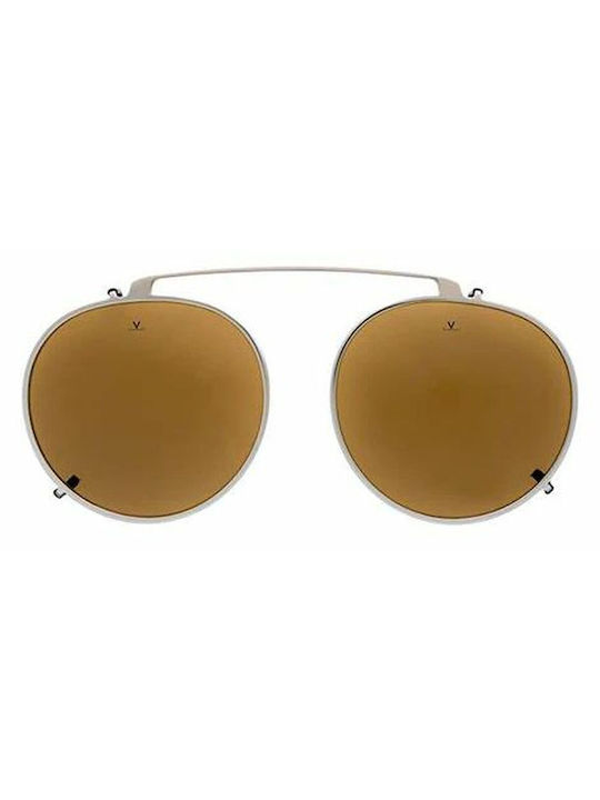 Men's Sunglasses with Gold Metal Frame and Gold Mirror Lens
