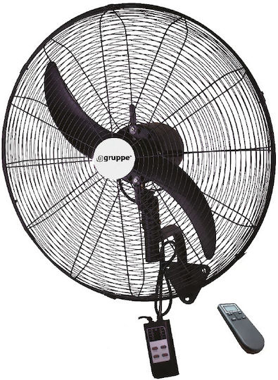 Gruppe Commercial Wall-mounted Fan 210W 66.04cm 01-FLW-650-HRI