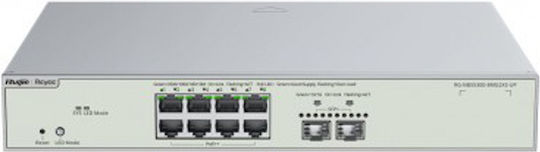Ruijie RG-NBS5300-8MG2XS-UP Verwaltet L2 PoE++ Switch mit 8 Ports Gigabit (1Gbps) Ethernet und 2 SFP Ports