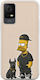 Colectia Swag Simpson Tcl 405, husa flexibila din silicon transparent TPU