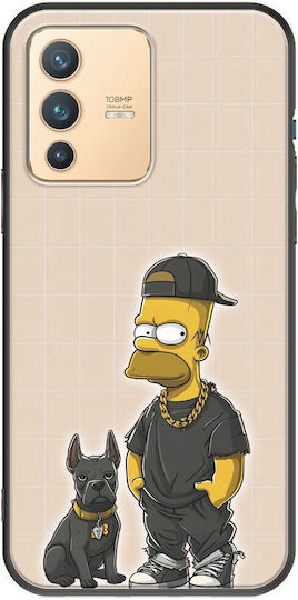 Coleția Swag Simpson Vivo V23 5g Negru Tpu Silicon Negru