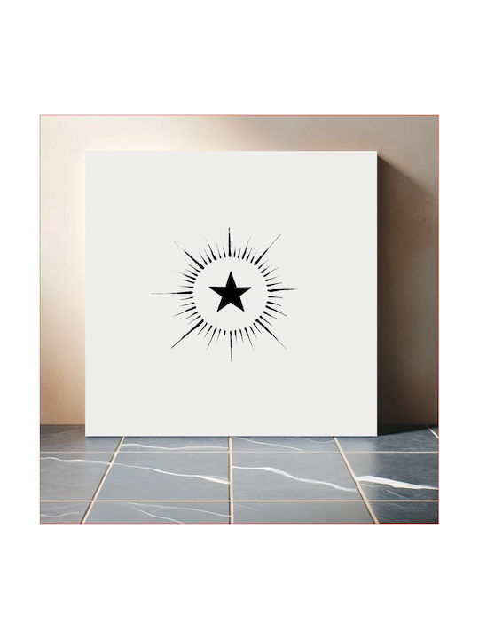 Christmas Dinner With A Star (1906) From The Buttolph Collection Of Menus Gemälde auf Leinwand 120x120cm