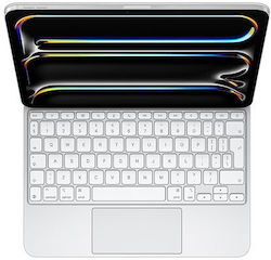 Apple Magic Keyboard Flip Cover (iPad Pro 2024 13") Λευκή