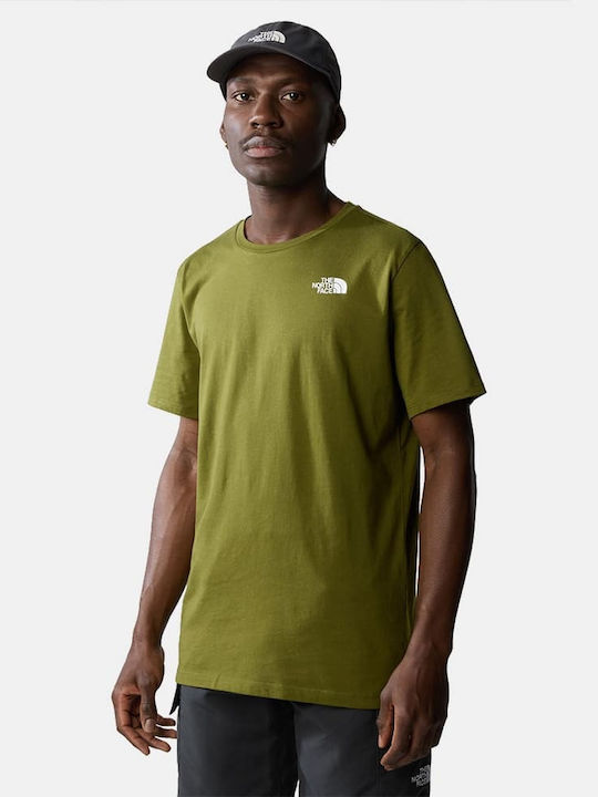 Foundation Mountain Lines Athletic T-shirt Dark Olive