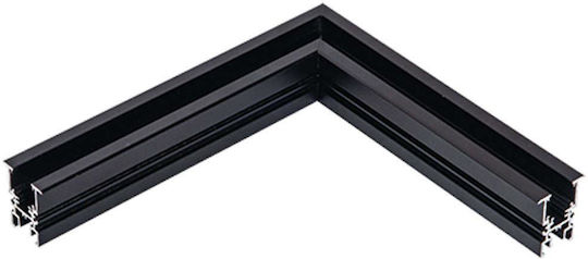 Zambelis Lichter horizontale Winkelverbindung für eingelassene Schiene Schwarz 2084b-c2