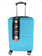 Ormi Al-new Cabin Hard Suitcase Aqua with 4 Wheels Height 55cm