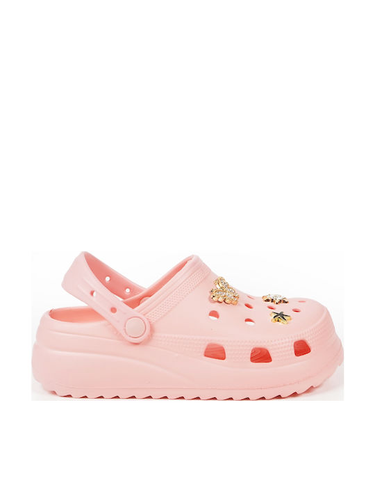 Piazza Shoes Γυναικεία Σαμπό Ροζ