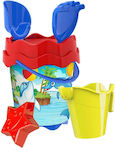 Martin Toys Beach Bucket 17cm 6pcs