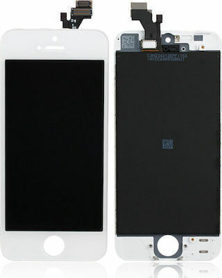 Mecanism ecran tactil LCD OEM pentru iPhone 5 Alb