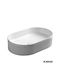 Karag Vessel Sink Porcelain 50x32x12.2cm White